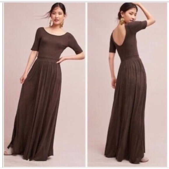 Brown Bordeaux maxi dress (From Anthropologie) - Picture 1 of 2